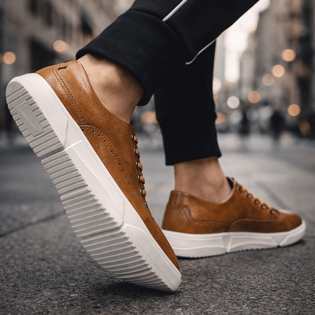 Harrington - Comfortable Leather Trainers