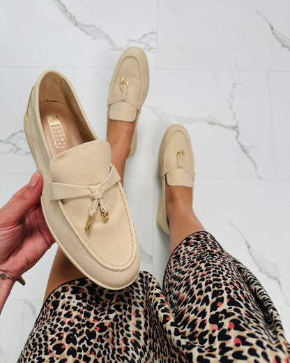 Lott — Denim Platform Loafers