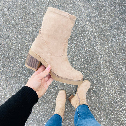 Marchetta — Khaki Suede Ankle Boots