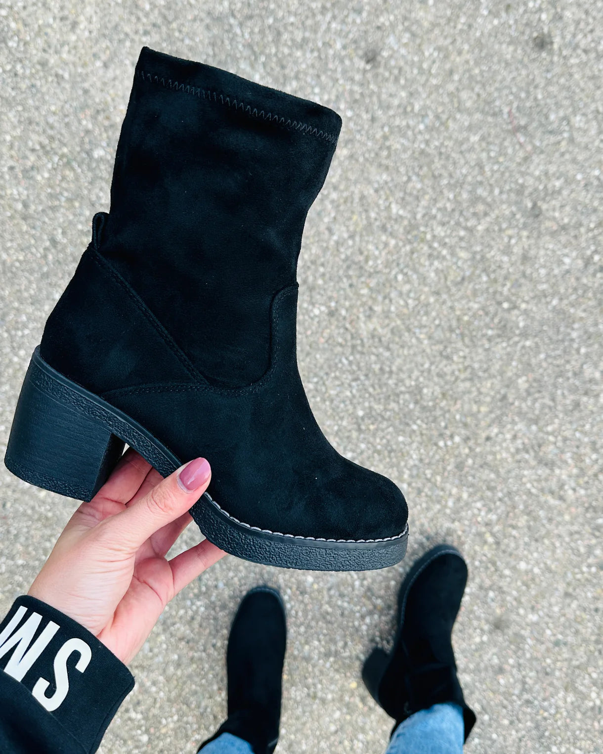 Marchetta — Khaki Suede Ankle Boots