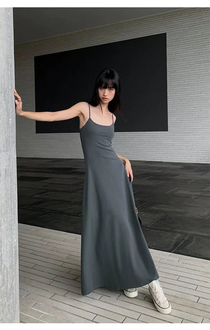 Summer Spaghetti Strap Maxi Dress