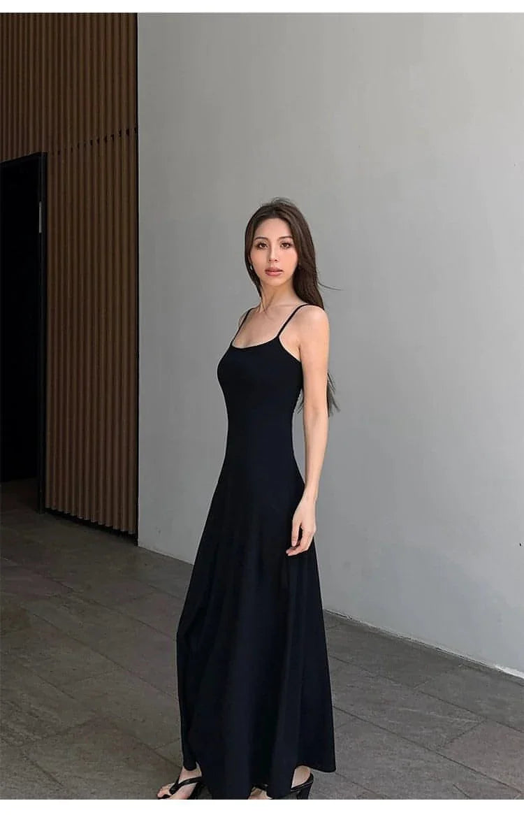 Summer Spaghetti Strap Maxi Dress