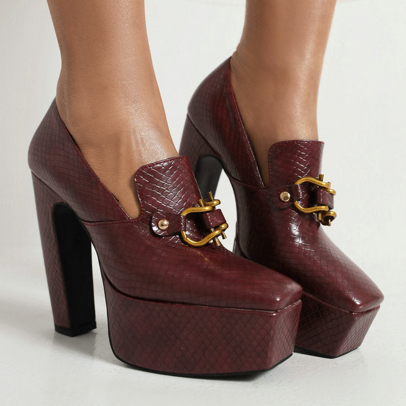 ALESSIA PLATFORM HEELS - Confident Elevated Heels