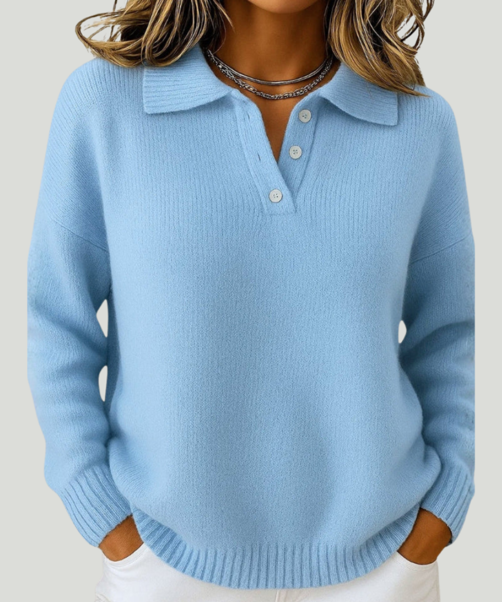 Clementine - Soft Soft sweater with collar