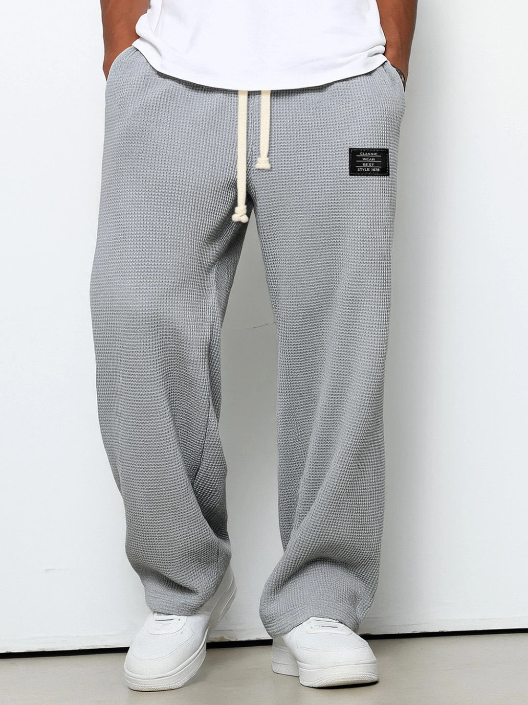 Nino - Comfortable Wide Leg Pants for Men with Adjustable Waist