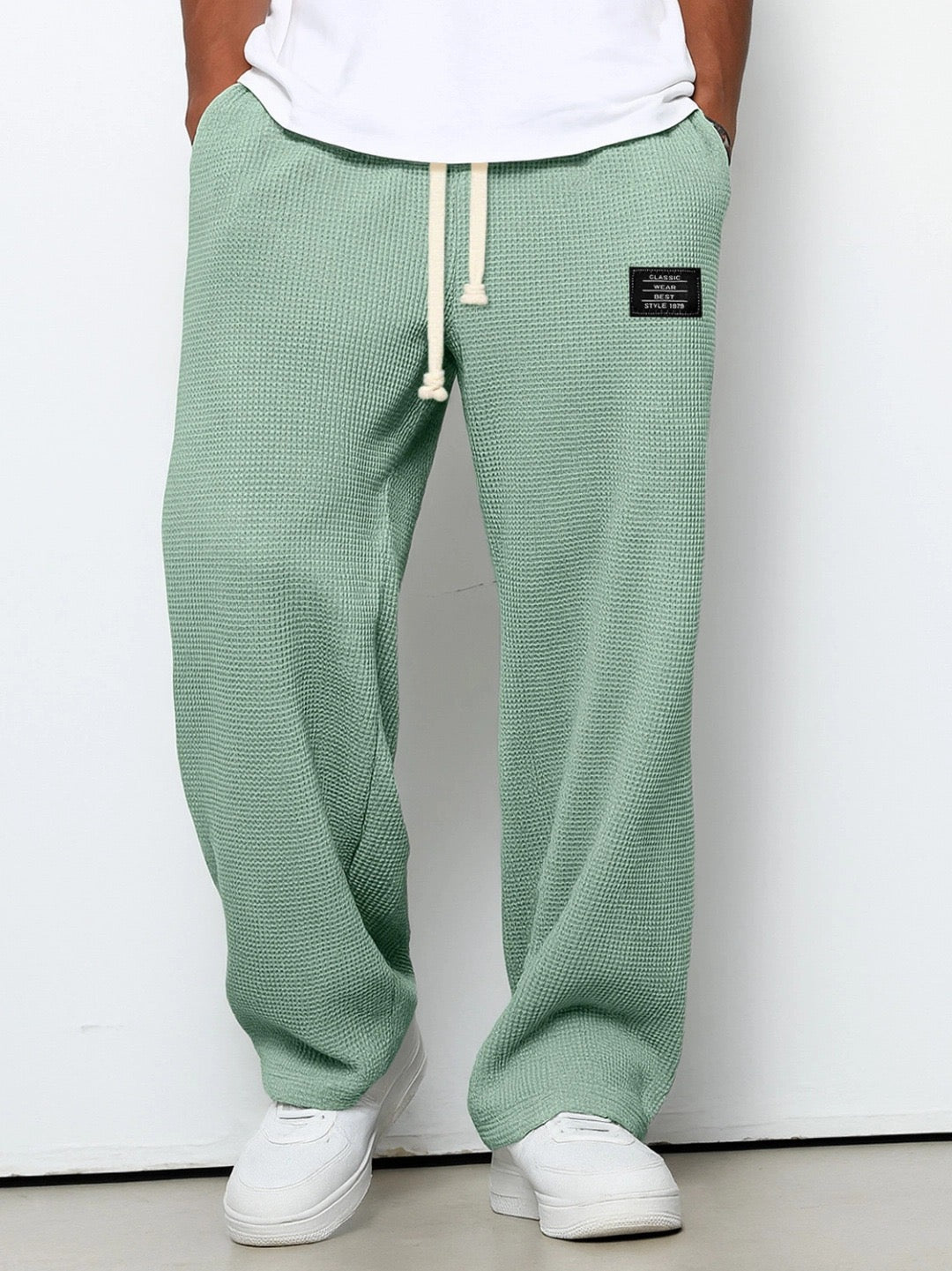 Nino - Comfortable Wide Leg Pants for Men with Adjustable Waist
