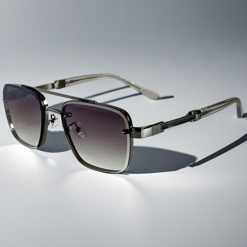 Skyline Verge Aviator Glasses — Square Frame in Tone
