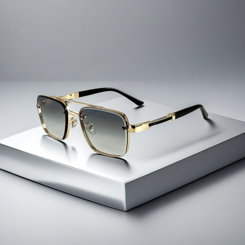 Skyline Verge Aviator Glasses — Square Frame in Tone