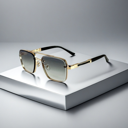 Skyline Verge Aviator Glasses — Square Frame in Tone