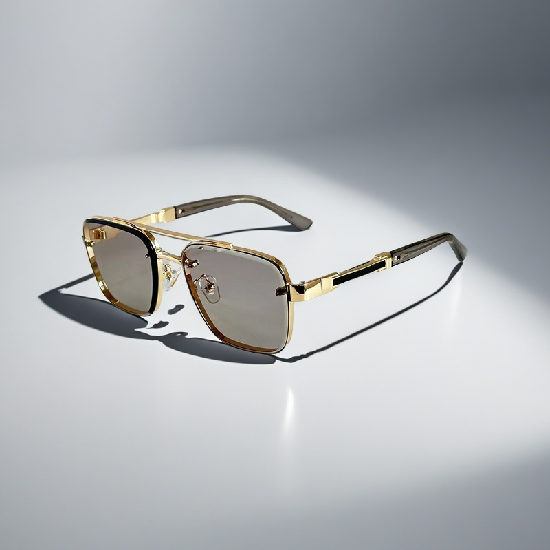 Skyline Verge Aviator Glasses — Square Frame in Tone