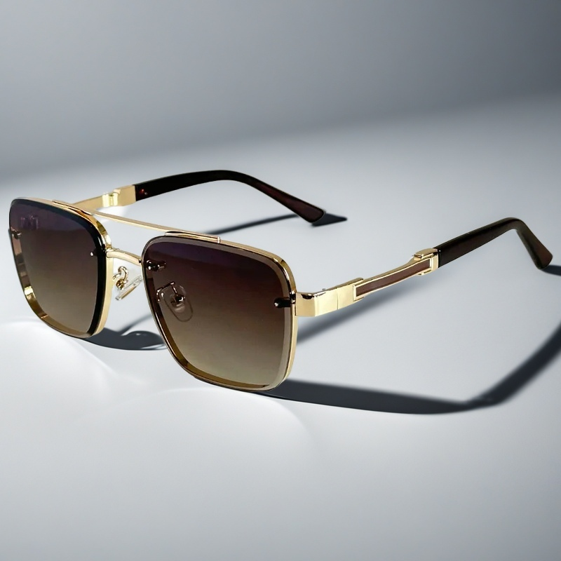 Skyline Verge Aviator Glasses — Square Frame in Tone