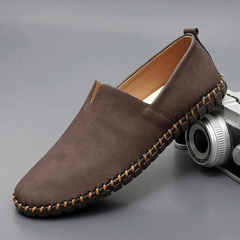Santorini Leather Loafers - Elegant Comfort Loafers