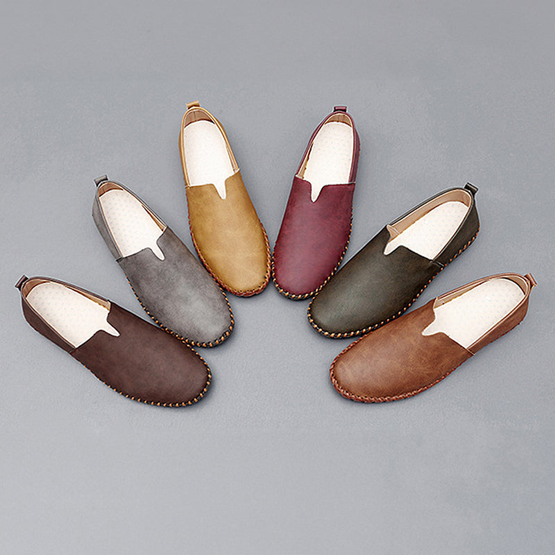 Santorini Leather Loafers - Elegant Comfort Loafers