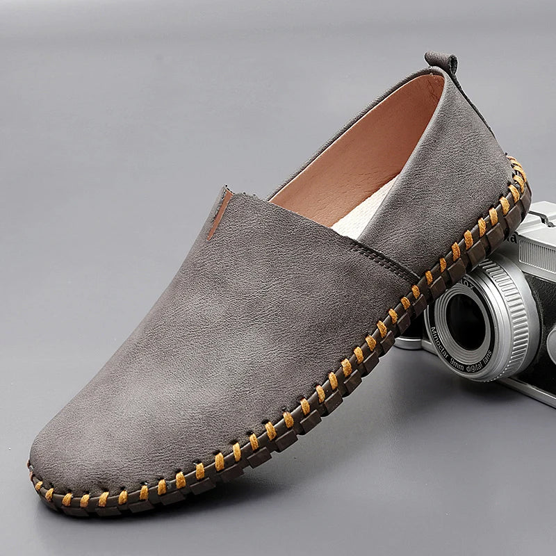 Santorini Leather Loafers - Elegant Comfort Loafers