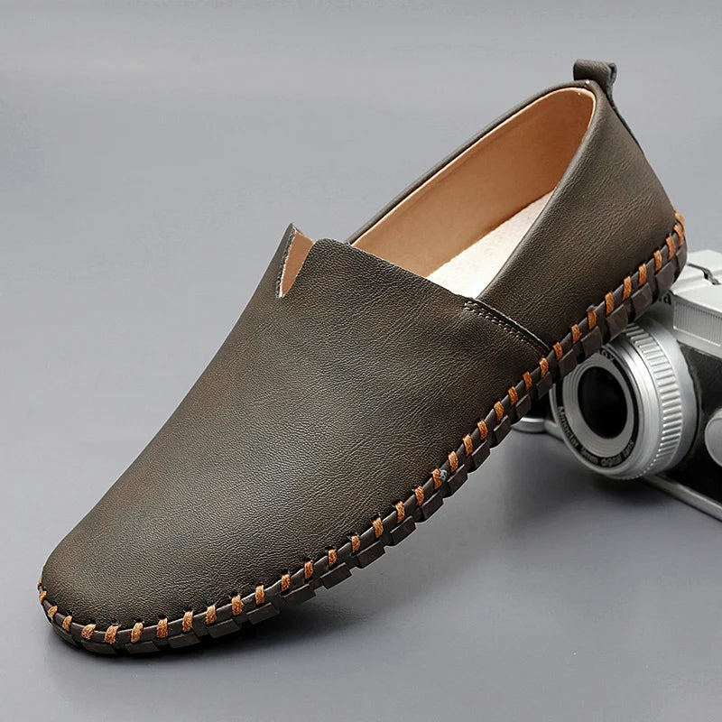 Santorini Leather Loafers - Elegant Comfort Loafers
