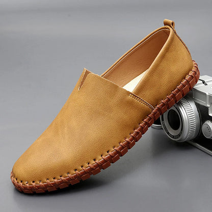 Santorini Leather Loafers - Elegant Comfort Loafers