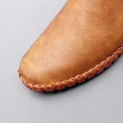 Santorini Leather Loafers - Elegant Comfort Loafers