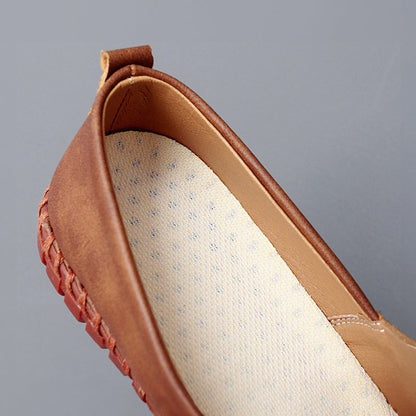 Santorini Leather Loafers - Elegant Comfort Loafers