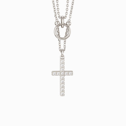 The Circle Cross — Gold Layered Faith Necklace