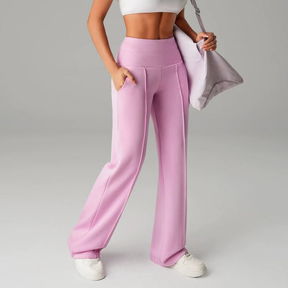 Women's Solid Color Straight Leg Pants