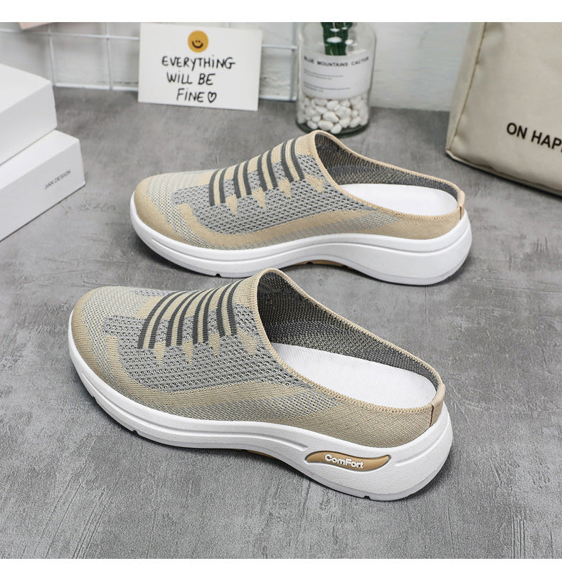 Comfortable and lightweight slip-on women's sneakers made of mesh