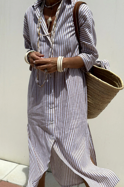 Luméra — Flowing V-Neck Midi Dress
