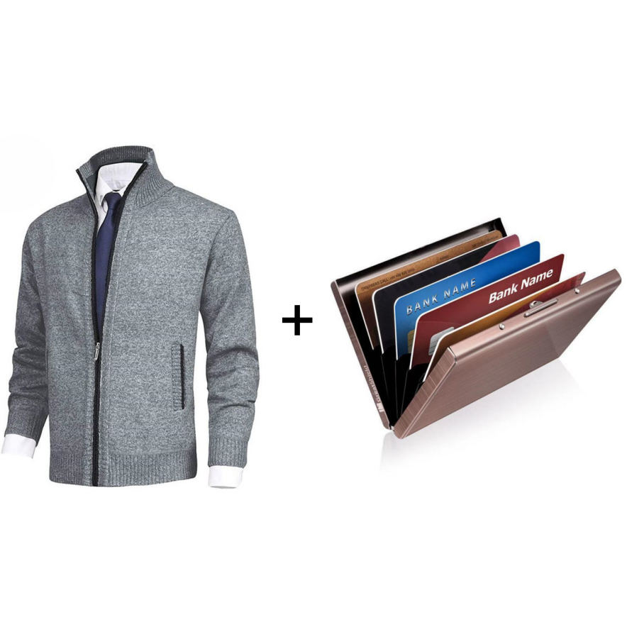 Sebastian - Stylish Zipper Knitted Sweater for Men