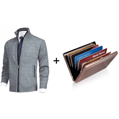 Sebastian - Stylish Zipper Knitted Sweater for Men