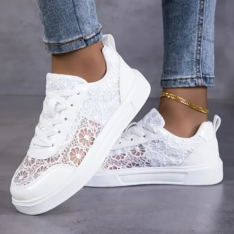 Women’s Mesh Sports Sneakers - Comfortable Everyday Use