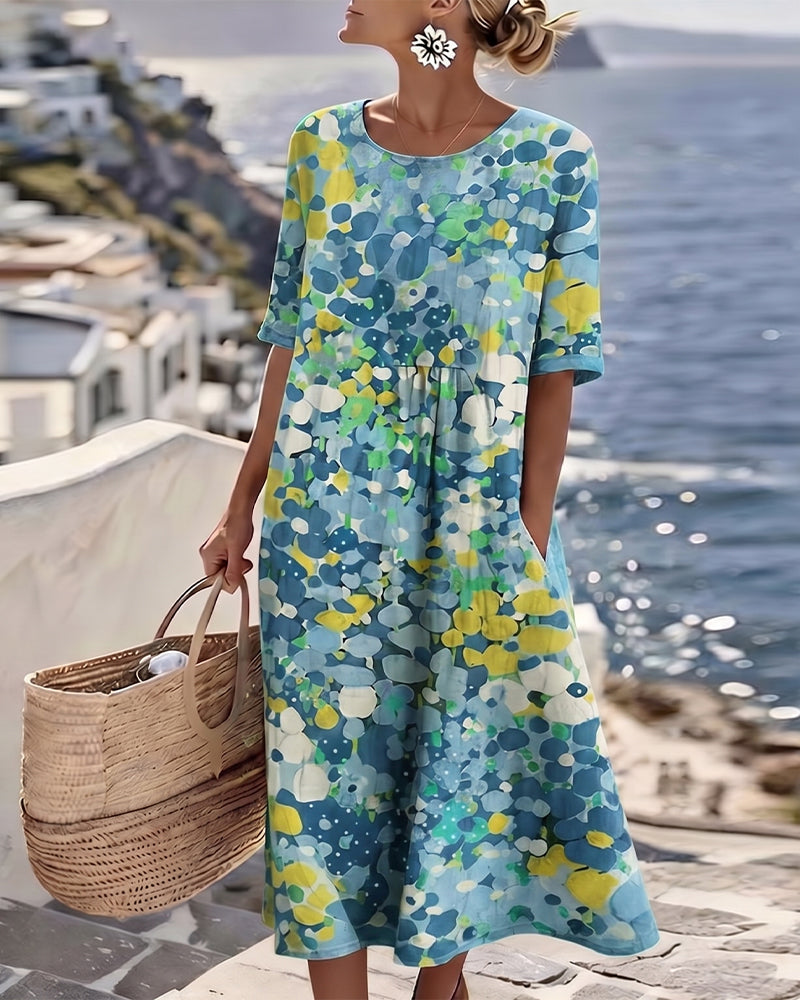 Tessène - Printed Relaxed-Fit Dress