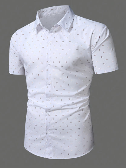 GIULIO - Light Summer Shirt with Print