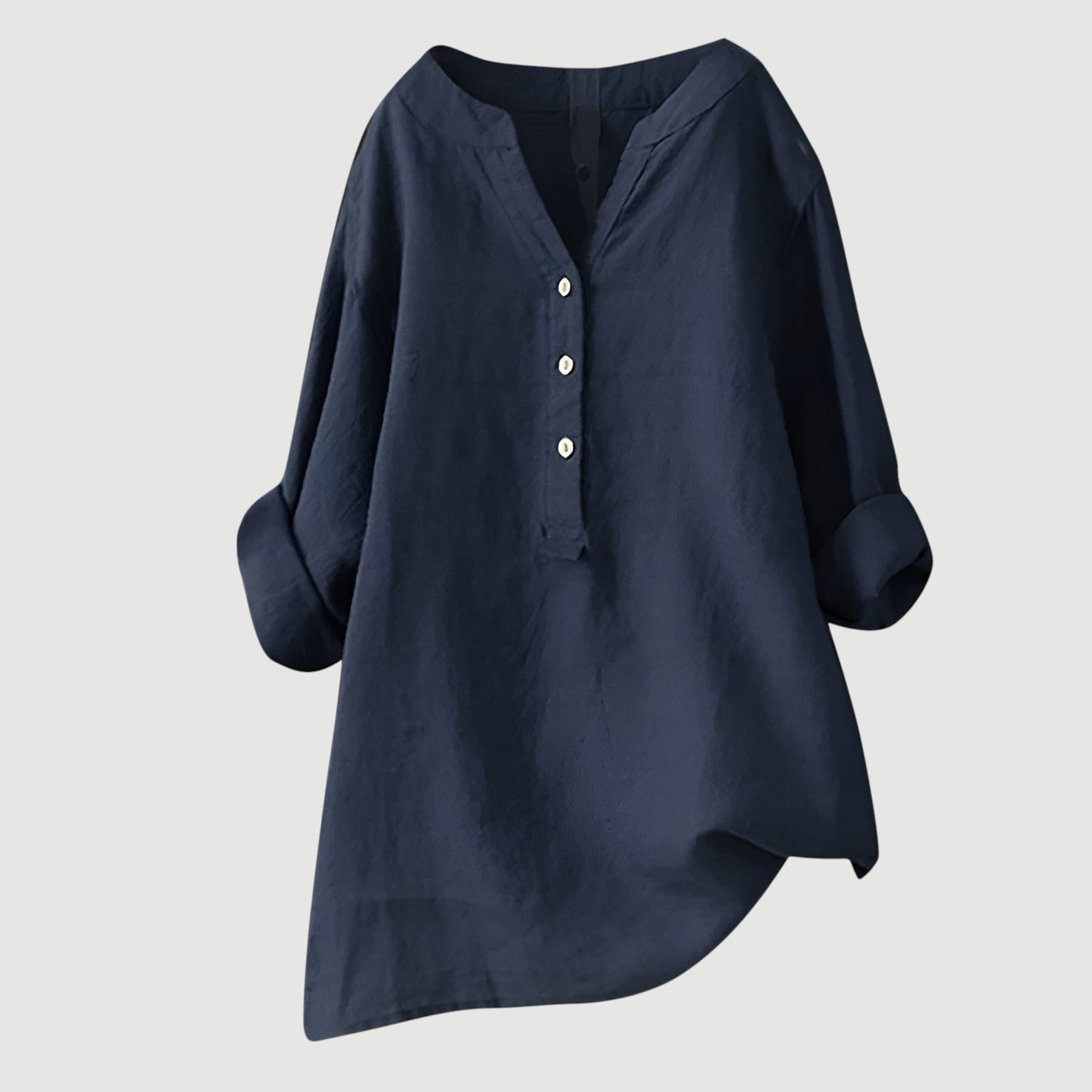 Freja - Effortless Sculpted Elegance Button-Up Shirt
