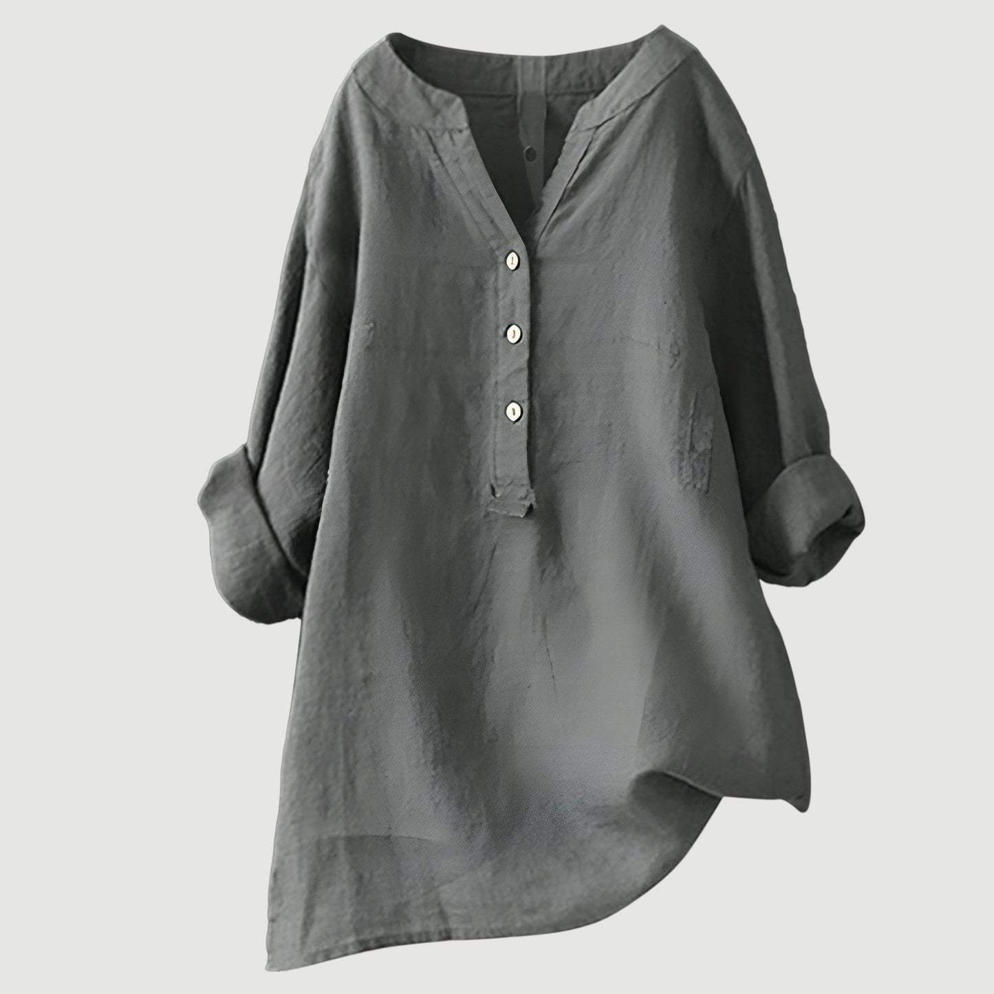 Freja - Effortless Sculpted Elegance Button-Up Shirt