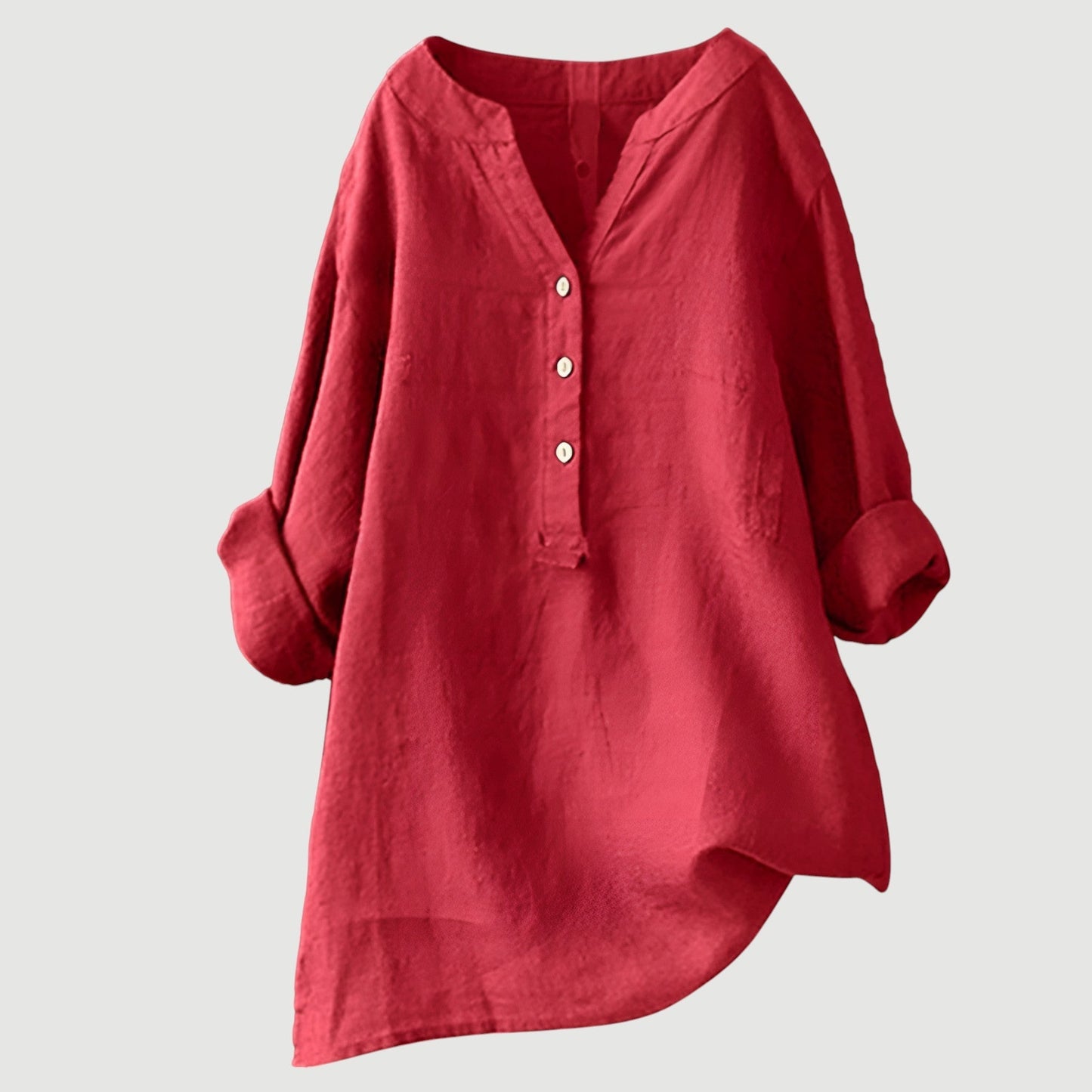 Freja - Effortless Sculpted Elegance Button-Up Shirt