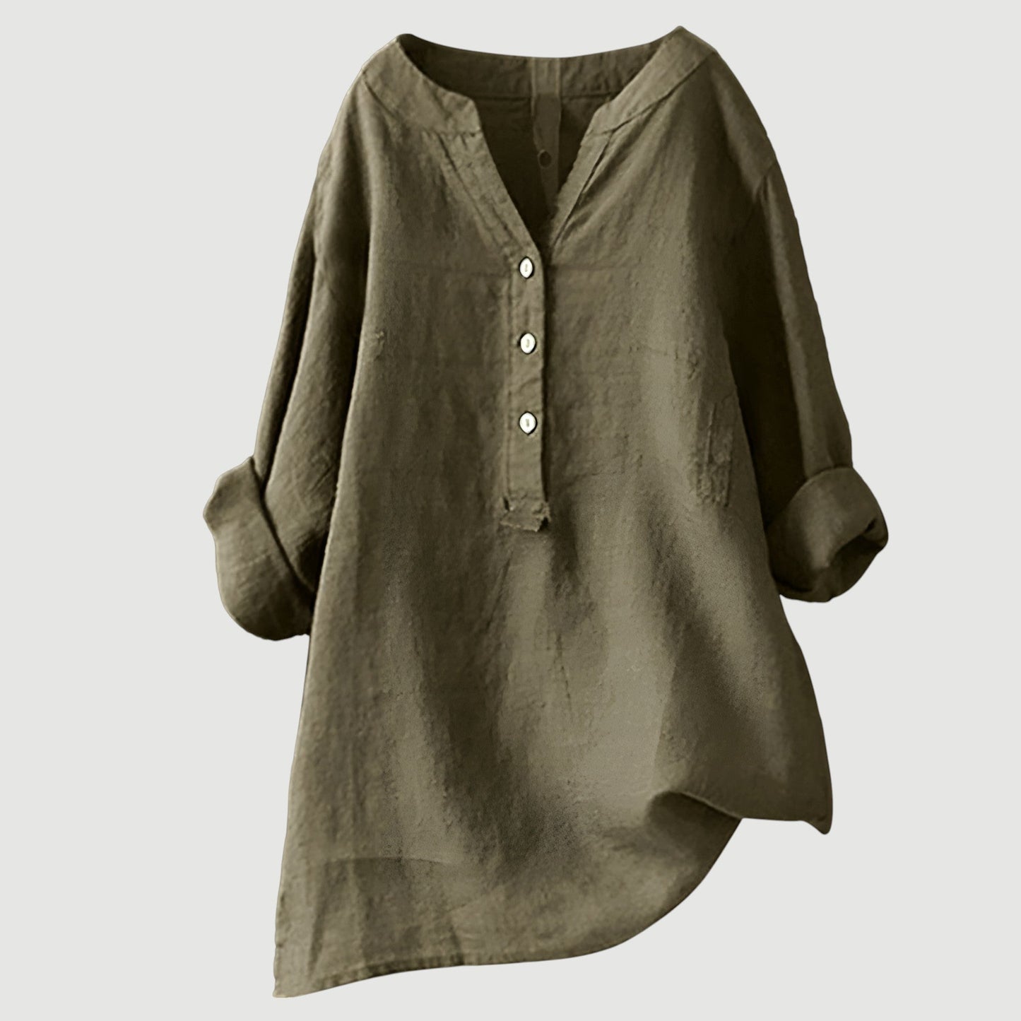 Freja - Effortless Sculpted Elegance Button-Up Shirt