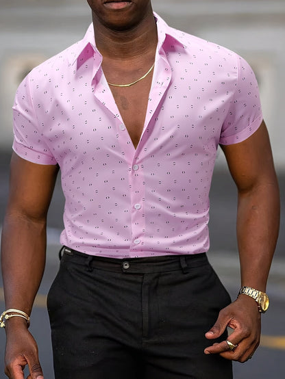 GIULIO - Light Summer Shirt with Print