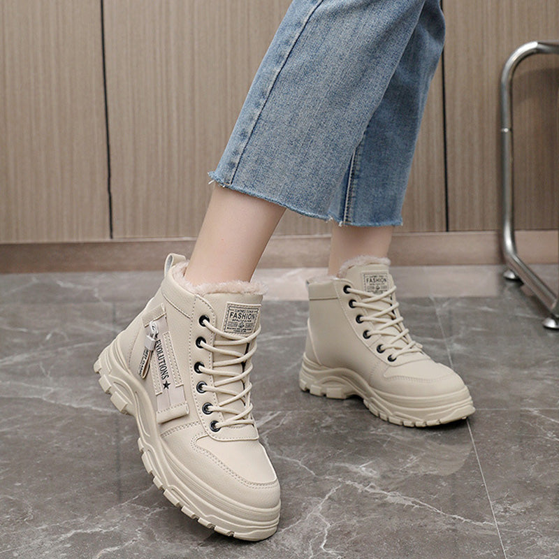 Waterproof Lace-Up Ankle Boots - Exceptional Quality
