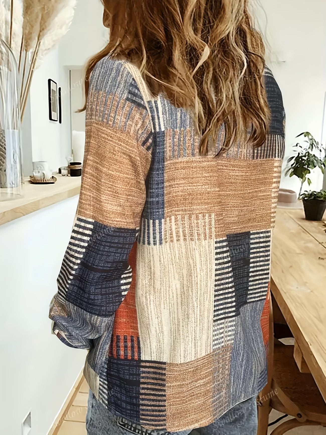 Color Block Blouse - Stylish Color Block Blouse