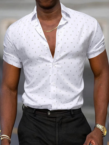 GIULIO - Light Summer Shirt with Print