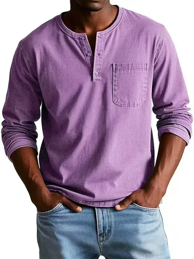 The Weston — Vintage Henley Tee