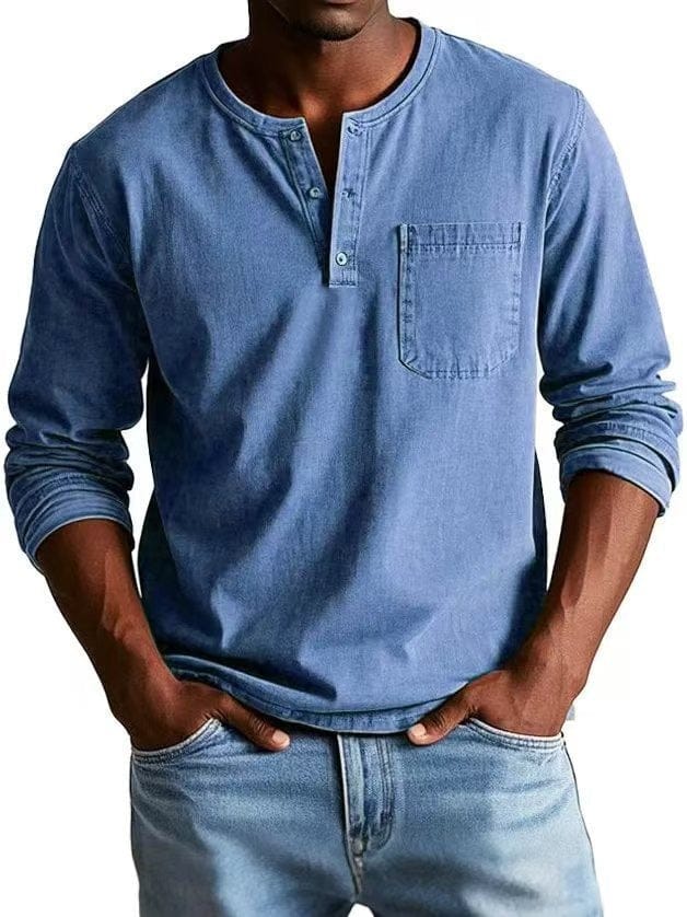 The Weston — Vintage Henley Tee