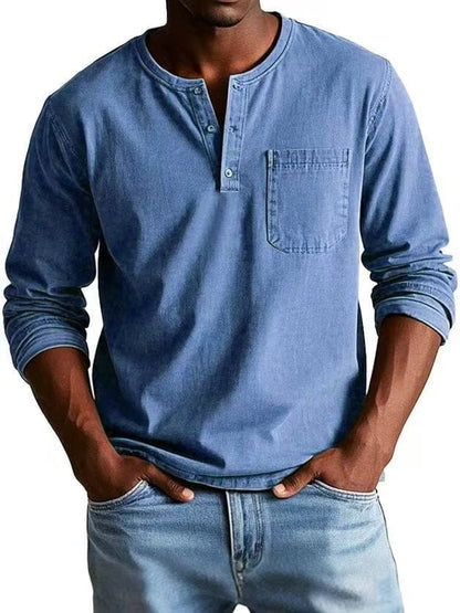 The Weston — Vintage Henley Tee