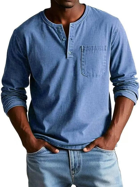 The Weston — Vintage Henley Tee