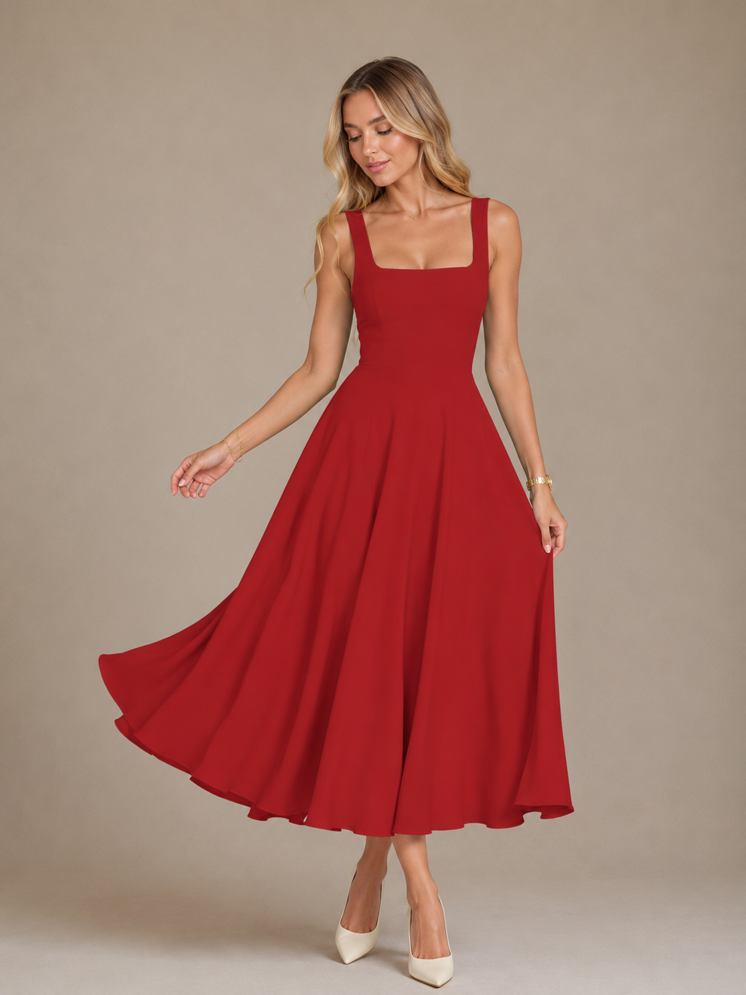 Melis — The Graceful Midi Dress