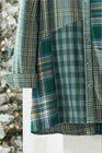 Vintage Checkered Shirt - Stylish Cotton-Polyester Blend Shirt