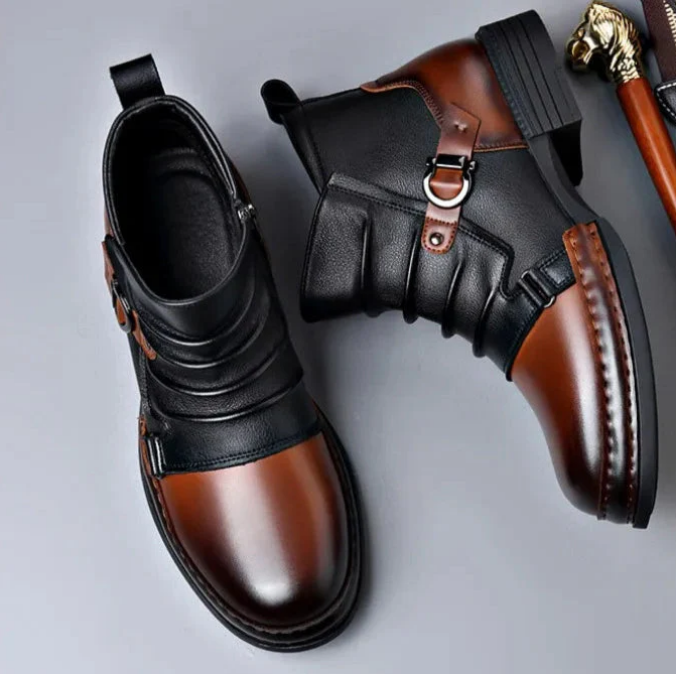 Leather Ankle Boots for Men