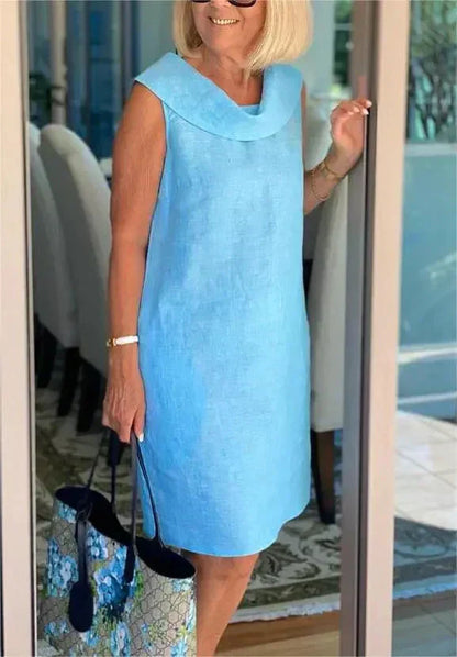 Mira — The Cotton-Linen Midi Dress