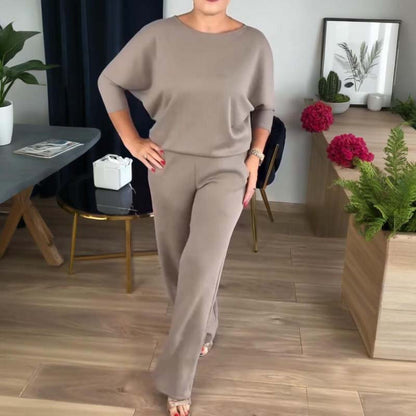 Elegant 3-Piece Set - Comfortable Long Cardigan, Top, and Pants