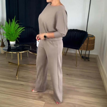 Elegant 3-Piece Set - Comfortable Long Cardigan, Top, and Pants