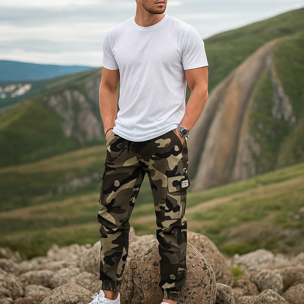 High-Quality Camouflage Trousers for Men - Durable Casual Camo Work Trousers